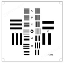 分辨率傅科测试卡模式4-48高分辨测试标定板TE142